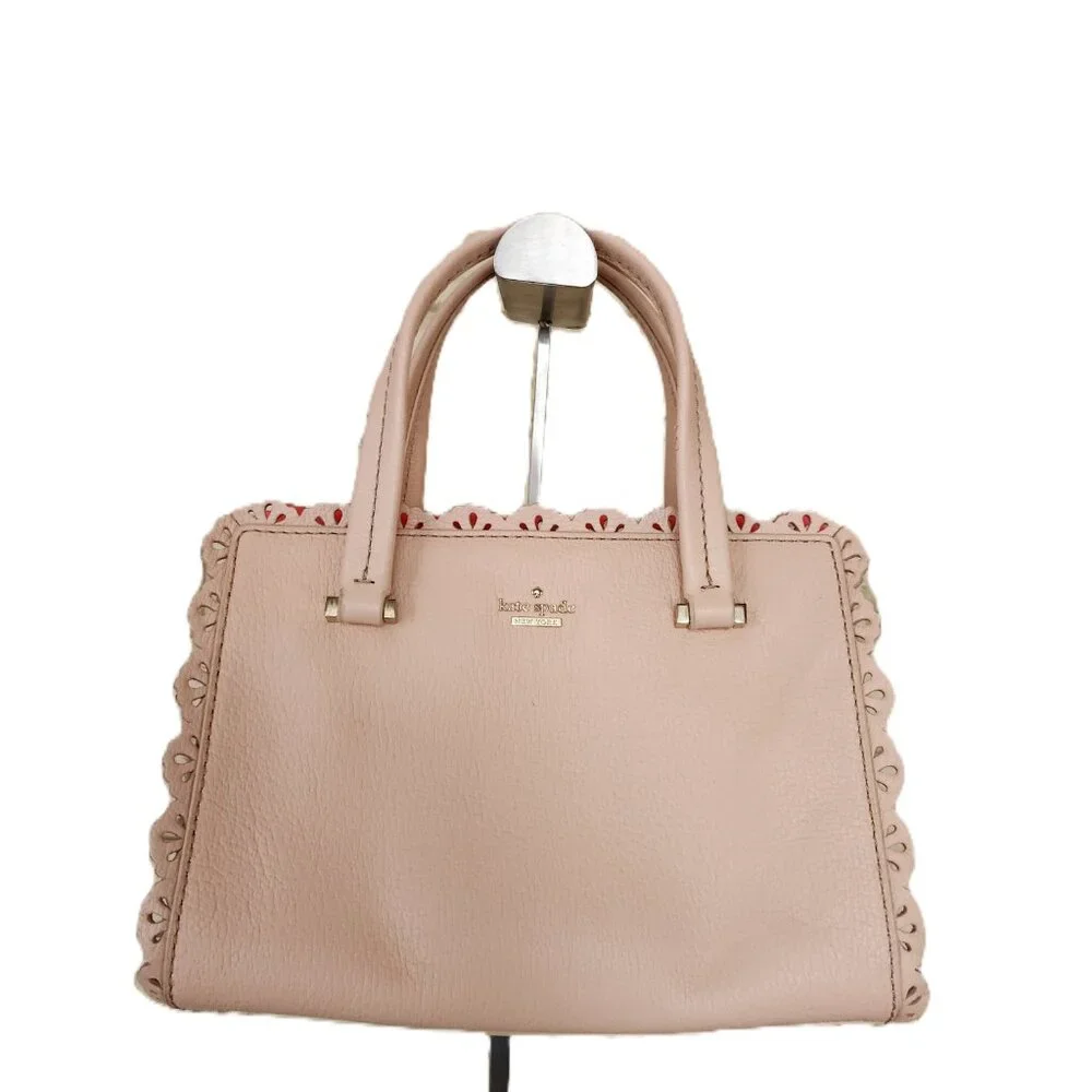 Euc Kate Spade Peach Scallop Leather Crossbody Bag Purse - Picture 3 of 14